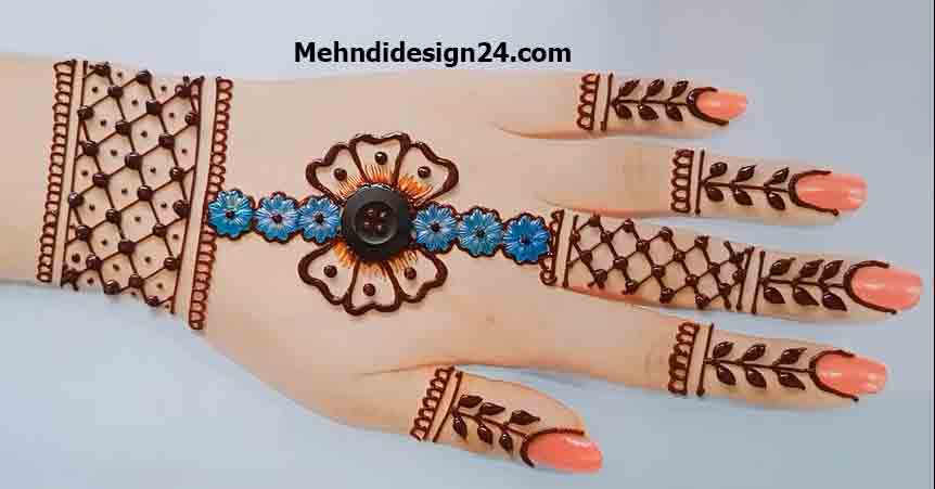 Simple Mehndi Designs for Hands Backside- Quick Easy Mehndi Designs for  KIDS - YouTube